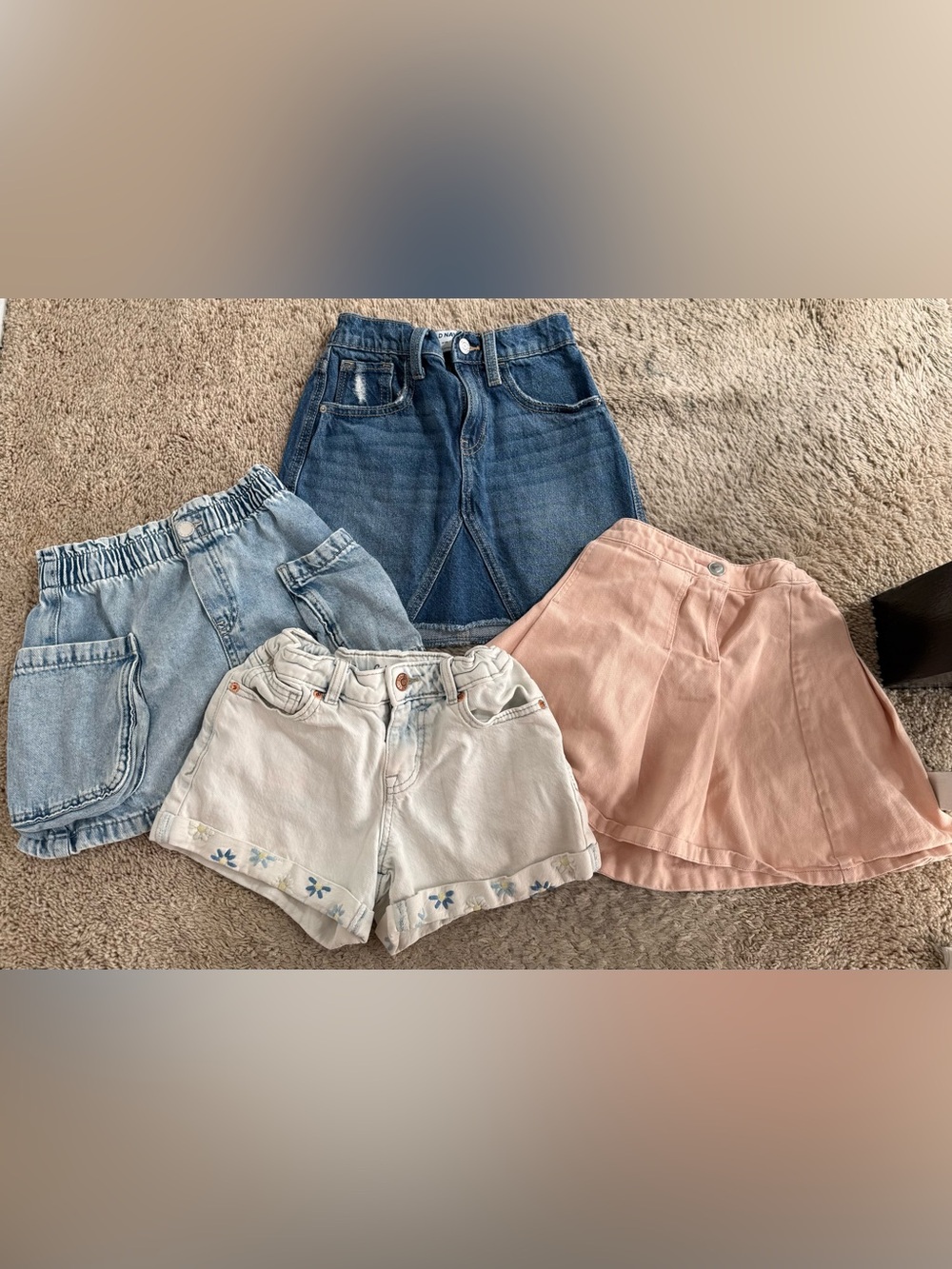 Bundle 👑H&M👑 &🐱Cat&Jack🐱 Kids Denim Shorts/Skirts. 💙Old Navy💙Size 6X-7/8